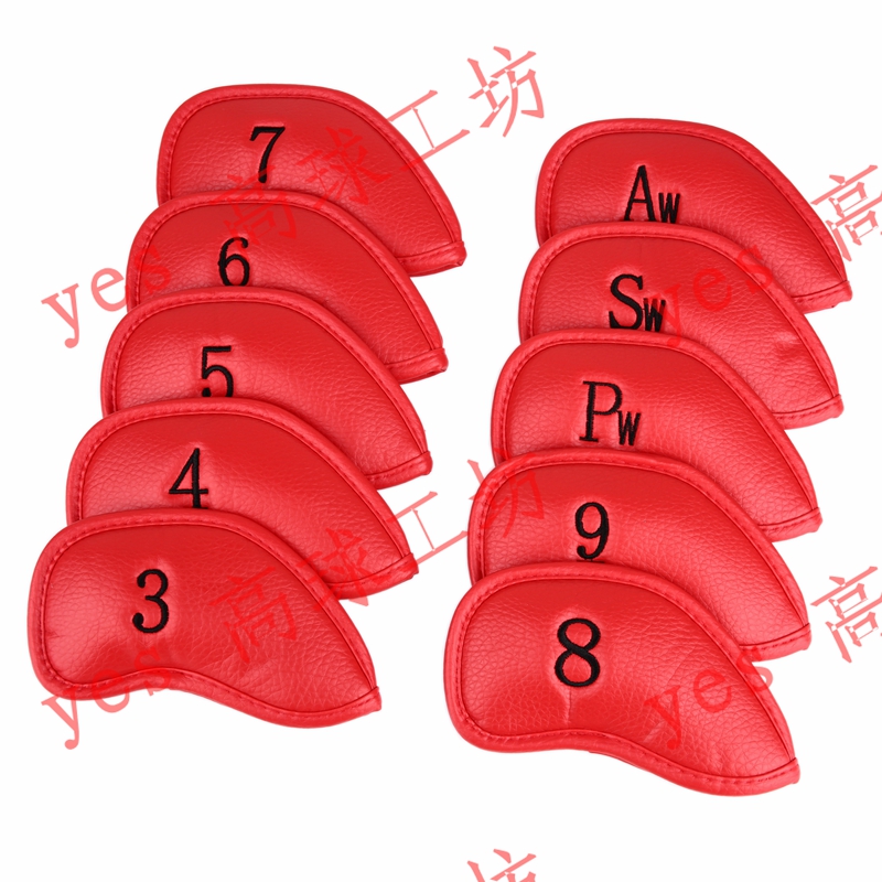 일본에서 구매하십시오. 빨간 골프 아이언 소매 해골 모자 커버 10 지팡이 보호