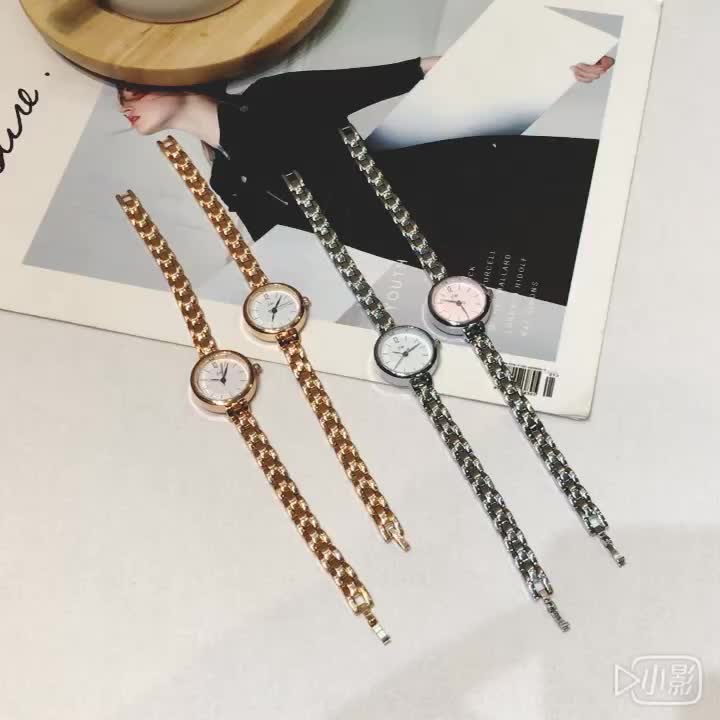 여성 시계 방수 패션 모델 2017 장미 금속 체인 간단한 트렌드 학생 팔찌