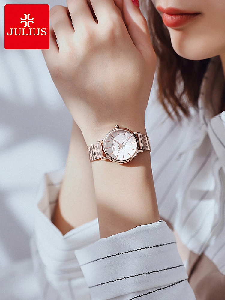 여성 손목시계 폴리쉬 정품 스틸 밴드 패션 심플 메탈 방수