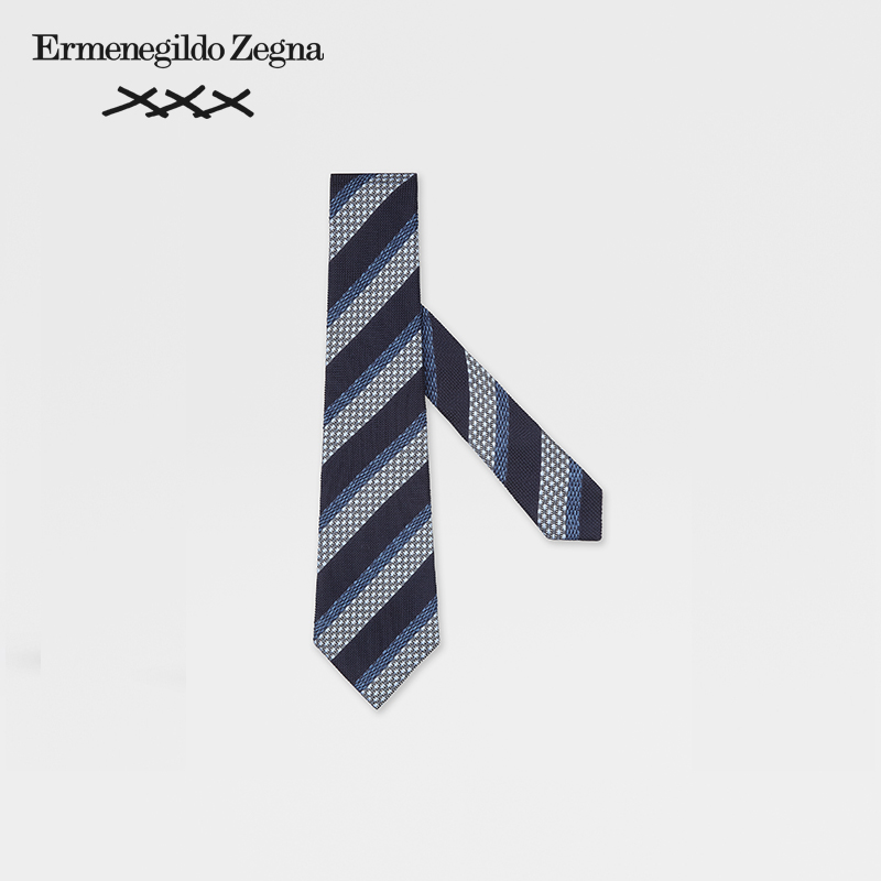 Ermenegildo Zegna XXX 시리즈 실크 남성 넥타이