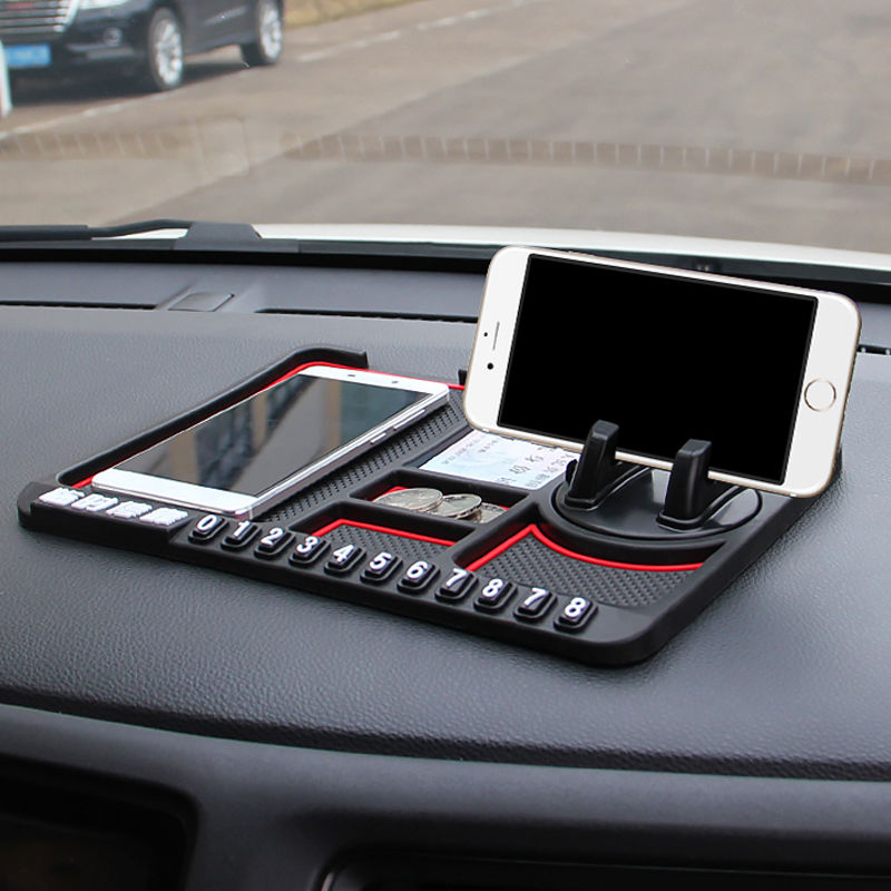 자동차 미끄럼 방지 매트 운전 실용 수정 부품 장식 용품 Daquan 창의 다기능 핸드폰 받침대