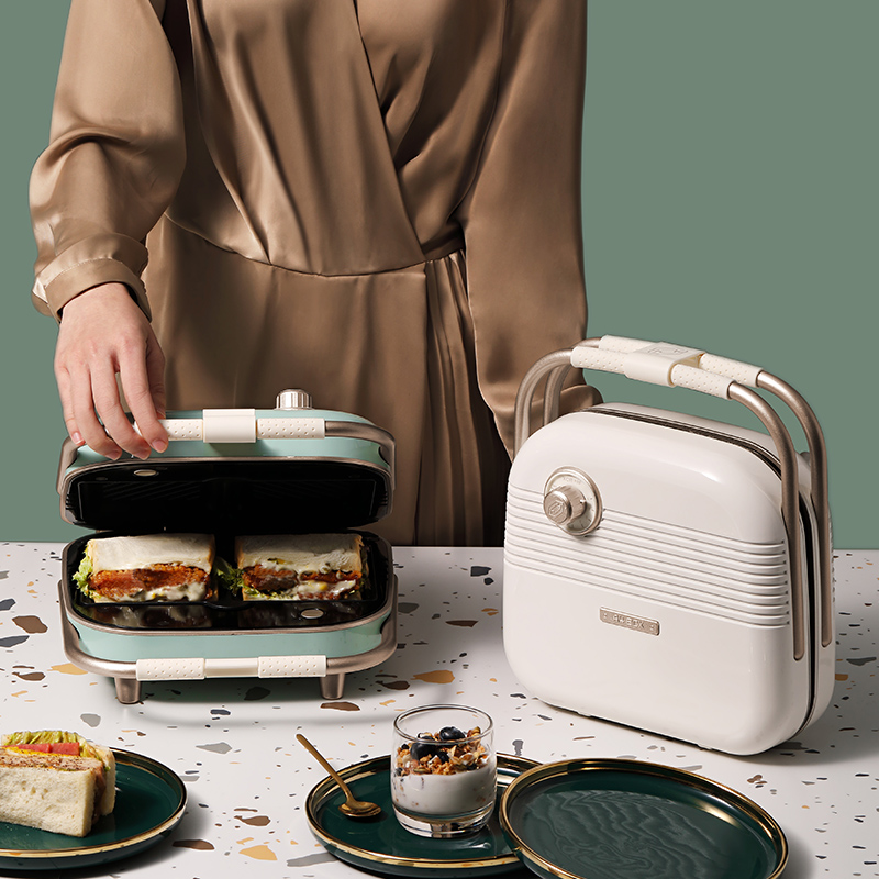 와플메이커 A4box 적합한 상자 다기능 샌드위치 기계 아침 식사 홈 이슈 토스트 프레스 베이킹 빵 와플