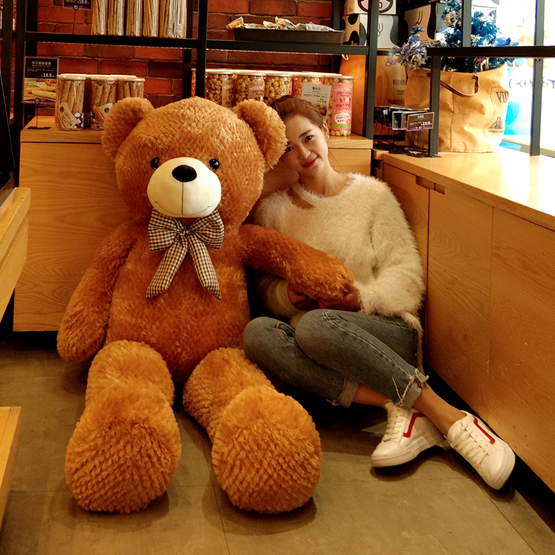 대형 인형 테디 베어 봉제 1.6 미터 큰 곰 팬더 포옹 여자 친구에게 선물을주는