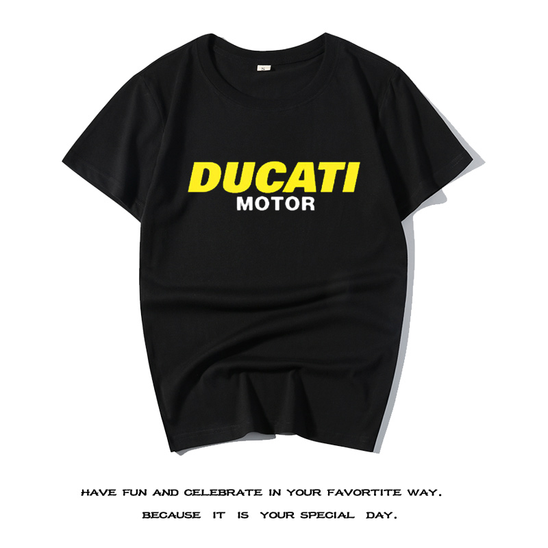 오토바이 Ducati 반팔 팀 유니폼 스트리트 오버핏 티셔츠 옷