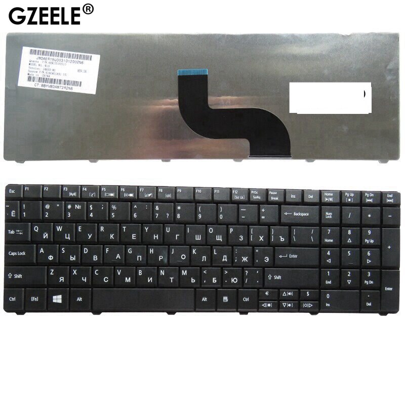 Gzeele RU Acer Aspire E1-571G E1-531 E1-531G E1 521 531 571 E1-521 E1-571 E1-521G 블랙 러시아어
