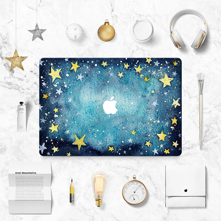 별 파란 MacBook Air / Pro Apple 휴대용 퍼스널 컴퓨터 포탄 필름 11 12 13 15 인치 스티커