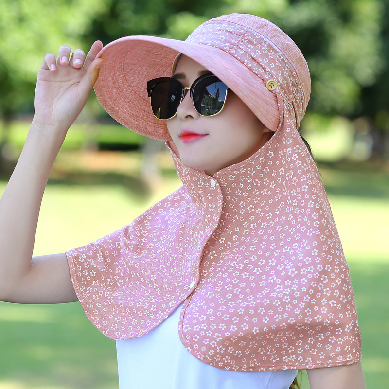 모자 여성 여름 한국어 조수 레저 야생 태양 모자 자외선 차단제 모자 어부 모자 목 커버 세면대 모자 태양 모자
