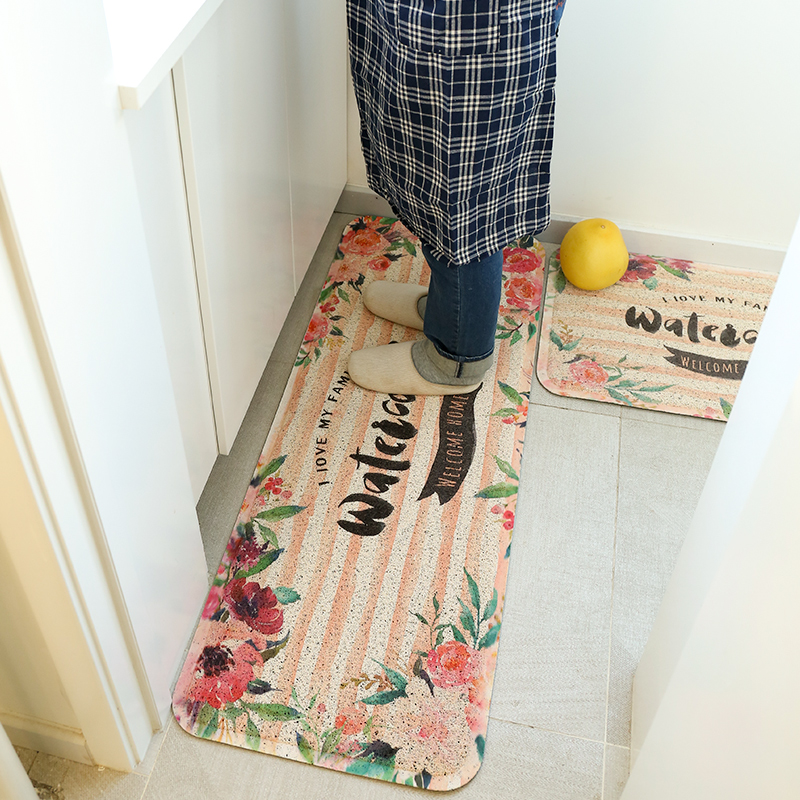 Liangma의 미끄럼 방지 주방 오일 매트 PVC 화장실 방수 홈 도어 매트에 도어맨 욕실 카펫