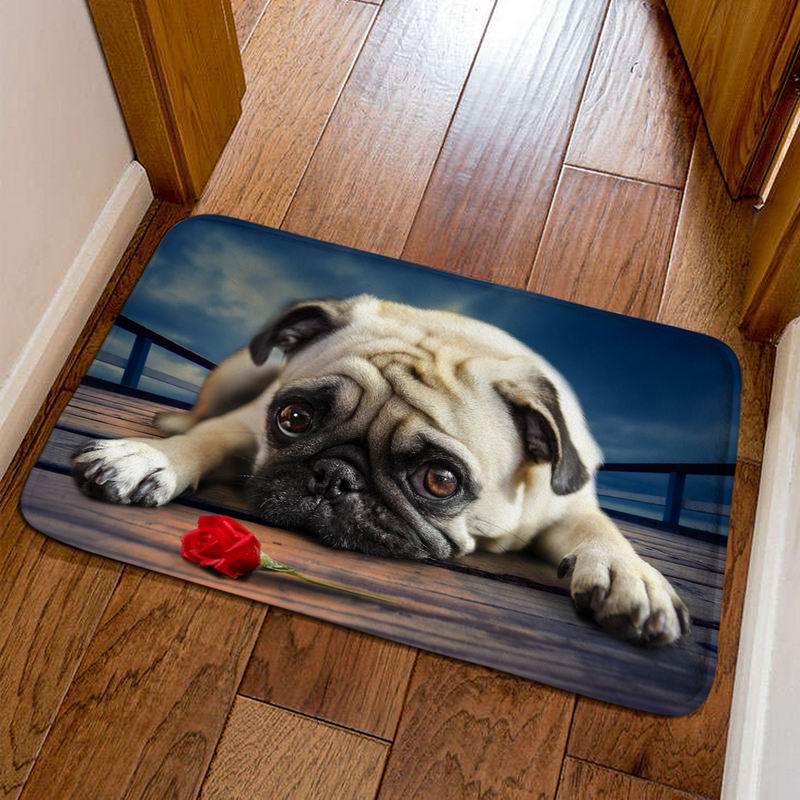 크리에이티브 강아지 매트 도어 홈 로비 카펫 침실 미끄럼 방지 욕실