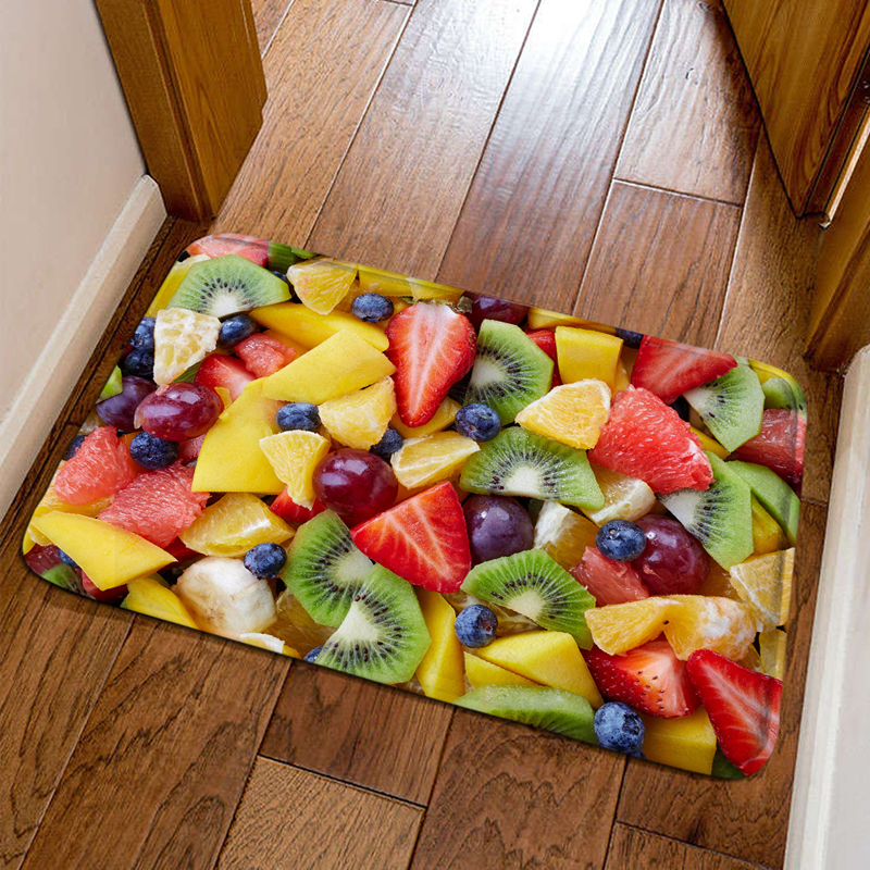 사용자 정의 창조적 과일 도어 매트 바닥 매트 도어 매트 침실 거실 욕실 주방 바닥 매트 사용자 정의