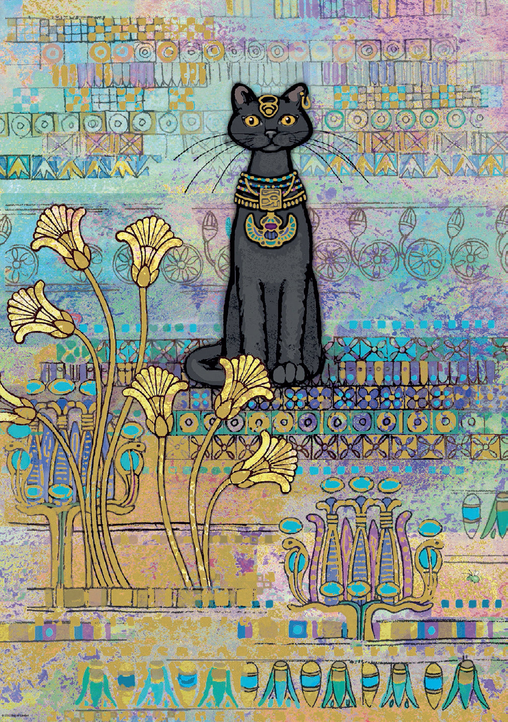 [재고 있음] HEYE 이집트 고양이 야옹 야옹 1000 피스 독일 수입 퍼즐 우아한 고양이 르누아르