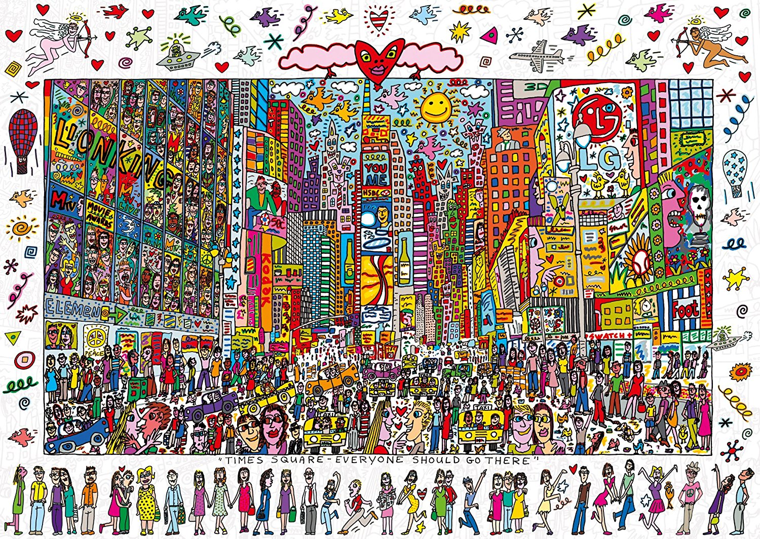 [재고 있음] Ravensburger Times Square 독일 수입 퍼즐 첸 Yihan 1000 조각