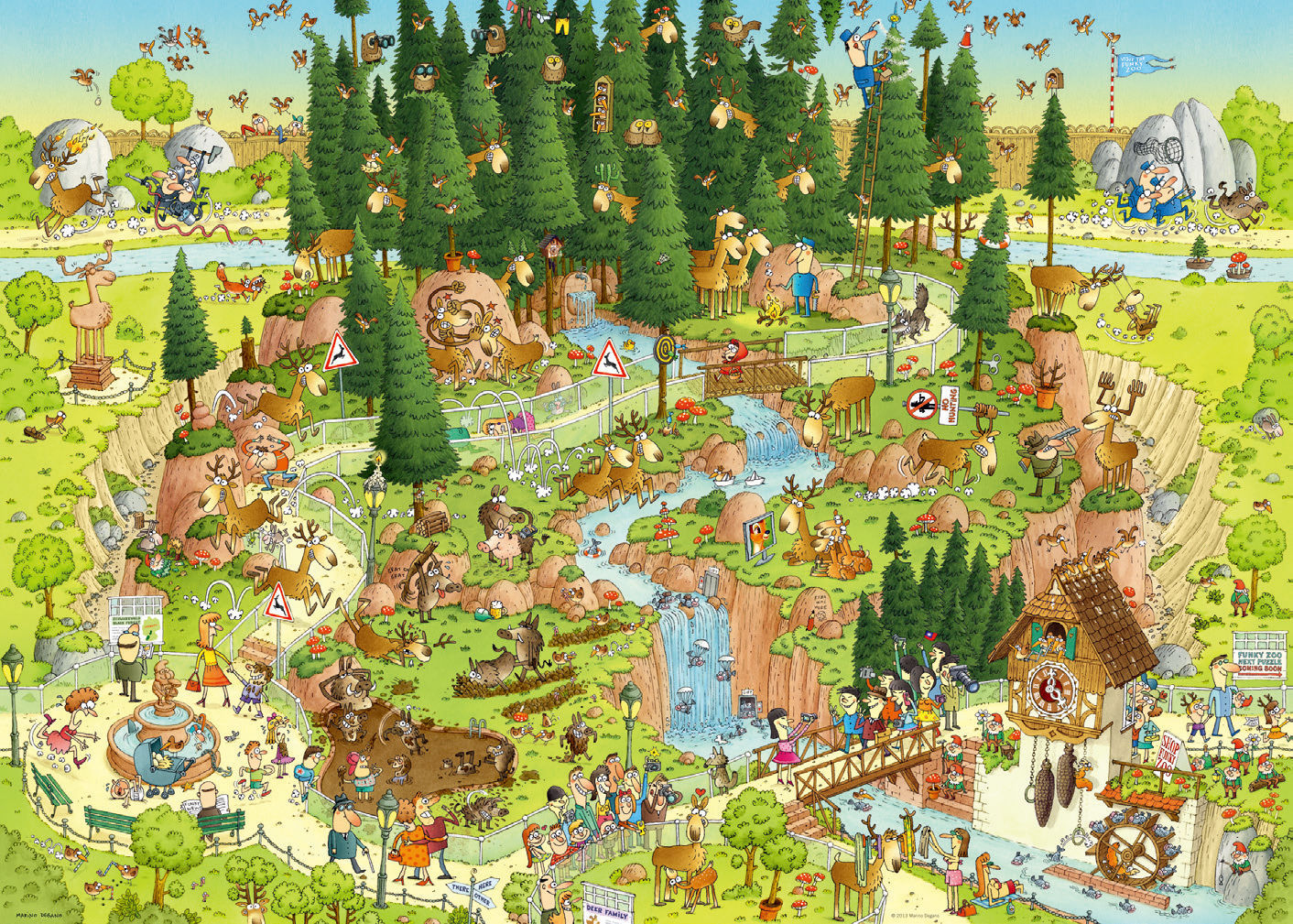 퍼즐 HEYE 정글 동물원 수입 르누아르 데가노 1000pcs