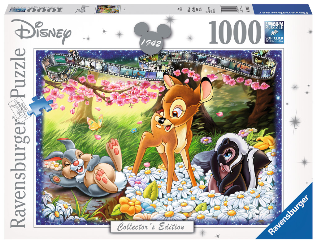 퍼즐 Ravensburger Deer Bambi Disney 1000pcs Jigsaw Puzzle 직수입