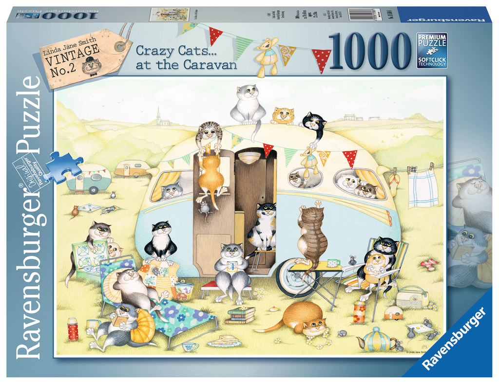[재고 있음] Ravensburger cat caravan 1000 독일 수입 퍼즐 교육 완구