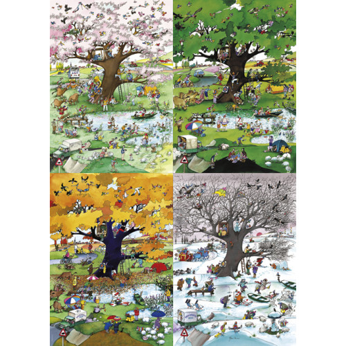 퍼즐 HEYE 사계절 봄 여름 가을겨울 2000pcs Jigsaw Puzzle