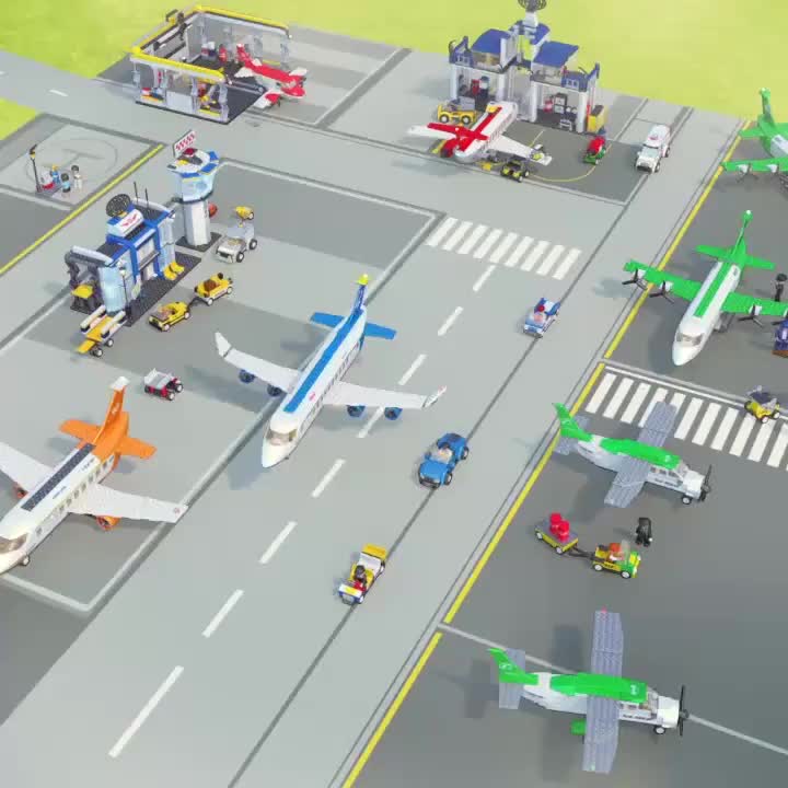 레고호환 빌딩 블록 시리즈 여객기 대형 국제 공항 로켓 조립 모델 소년 장난감 호환