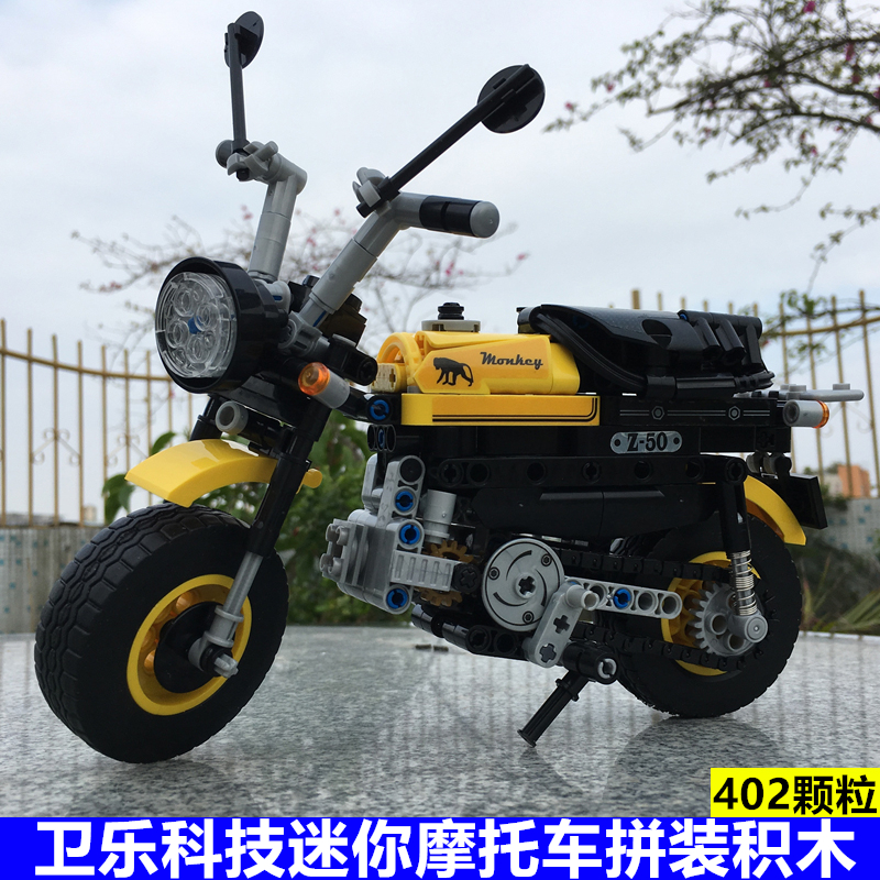 레고 시티 미니 오토바이 트롤리 기계 조립 모델 교육 장난감 호환