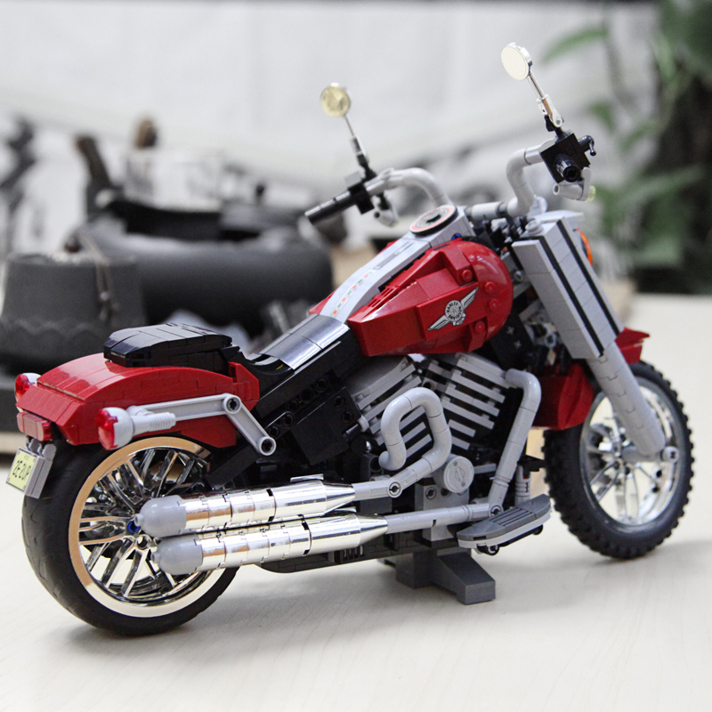 르 하이테크 창조적 다양한 데이비슨 지방 할리 오토바이 소년 퍼즐 조립 빌딩 블록 장난감