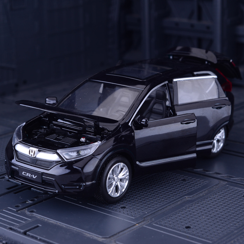 시뮬레이션 혼다 CRV 합금 자동차 모델 도시 SUV 오프로드 차량 금속 장식 장난감