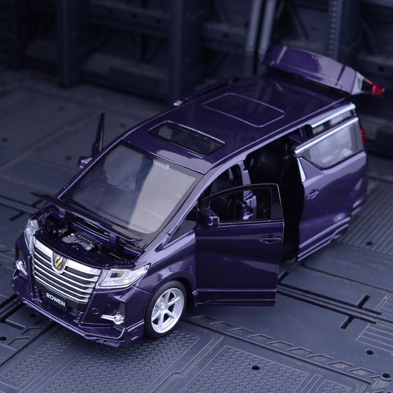 시뮬레이션 도요타 엘파 로웬 합금 자동차 모델 SUV 비즈니스 금속 장난감 생일 선물