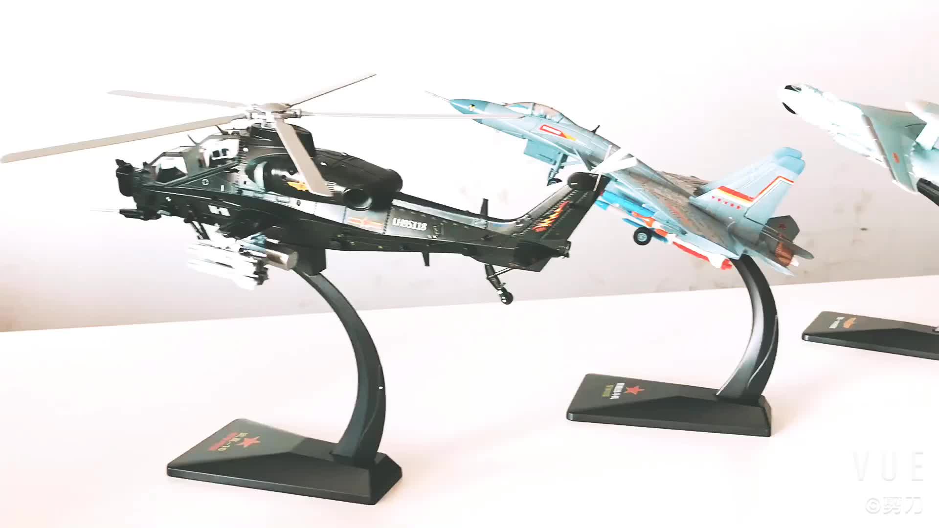Kaidi 1:48 합금 건쉽 군용 항공기 모델 10 모델 헬리콥터 합금 시뮬레이션 금속