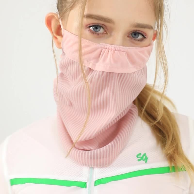 골프 자외선 차단제 턱받이 마스크 여성 통기성 보호 마스크 얼굴 보호 목 여름 방진 스포츠 그늘