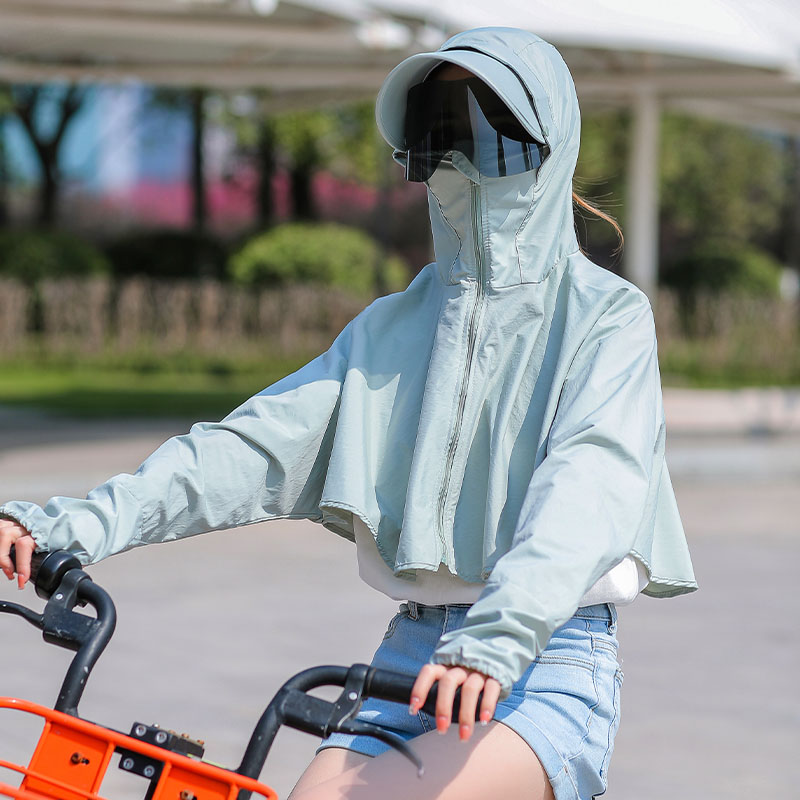 얼굴 보호 태양 모자 여성 2020 여름 자전거 안티 자외선 전체 차단 마스크