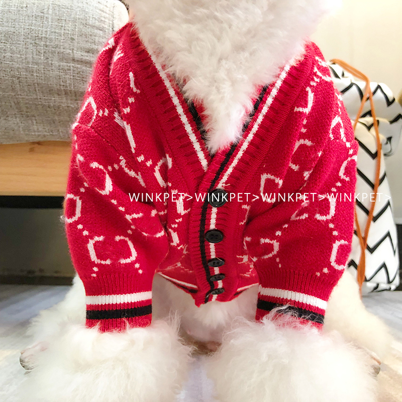 애완 동물 조류 스웨터 개 겨울 착용 Doubi 곰 테디 고양이 슈나우저 Bomei 강아지 새해 옷