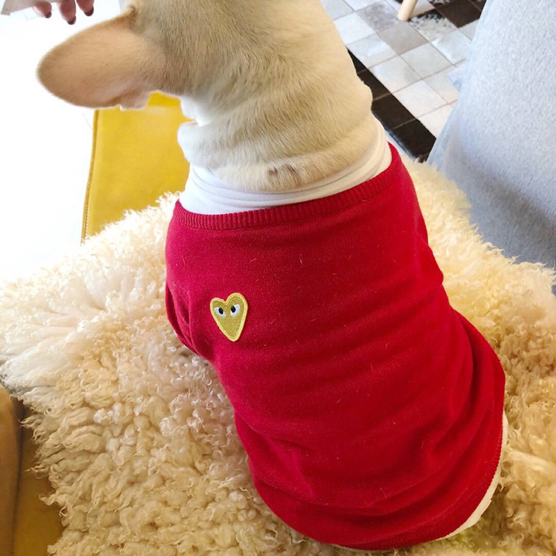 가을 겨울 개 스웨터 스웨터 Dou Xiong Schnauzer 테디 고양이 새해 옷 브랜드 애완 동물 니트 가디건