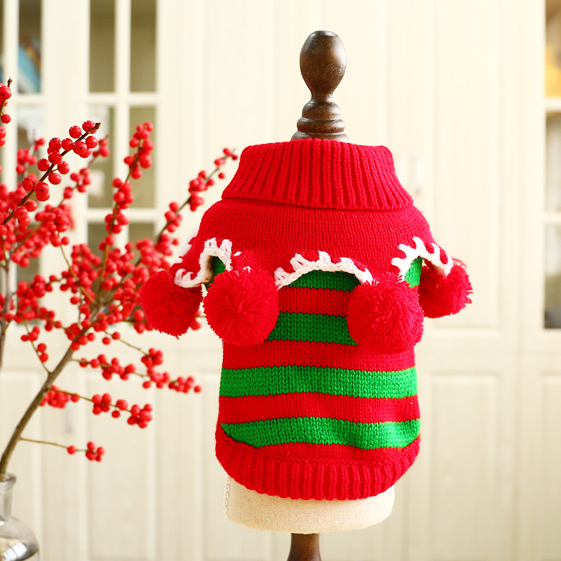 개 크리스마스 옷 겨울 패딩 스웨터 애완 동물 고양이 의류 패딩 따뜻함