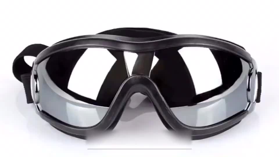 애완 동물 안경, 큰 개 선글라스, 방수, UV 보호, 방풍 샌드 골드 헤어 선글라스, 중형 및 대형 개 고글