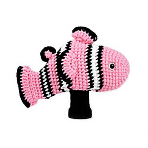 AMIMONO_ 손으로 짠 귀여운 lionfish 골프 우드 커버 S101-C