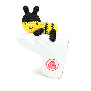 AMIMONO _ 핸드메이드 귀여운 꿀벌 골프 퍼터 커버 P616-B
