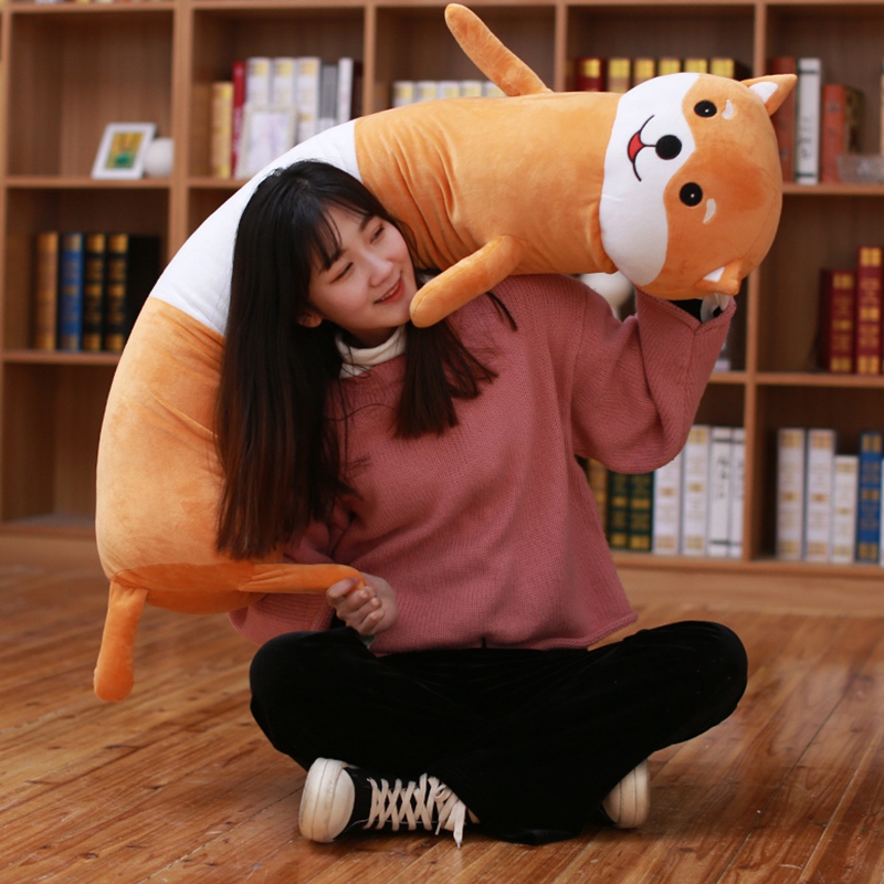 잠자는 베개 긴 베개 인형 봉제 귀여운 게으른 봉제 장난감 침대 인형 인형 소녀 귀여운 한국
