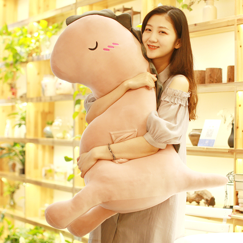귀여운 공룡 봉제 장난감 악어 인형 인형 한국어 베개 재미 수면 게으른 슈퍼 귀여운 인형 소녀