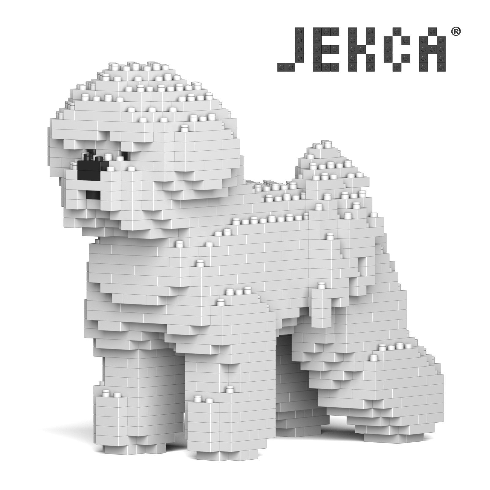 JEKCA Jakob 곰 개 마이크로 드릴링 플러그인 빌딩 블록 애완 동물 개 용품 어린이 교육 장난감 생일 선물