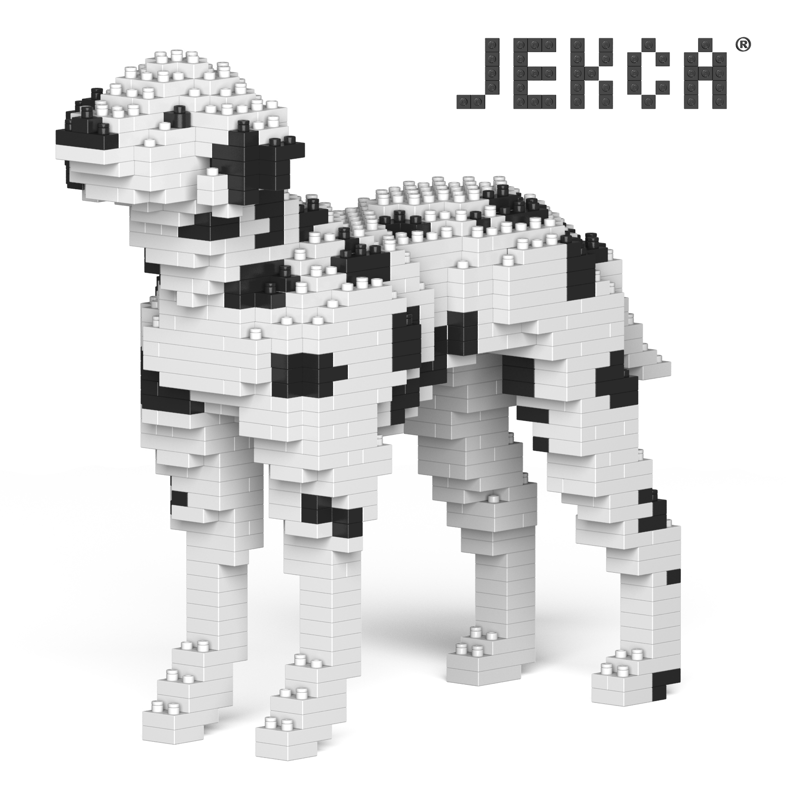 JEKCA 잭팟 달마 시안 싸움 삽입 블록 성인 교육 장난감 생일 선물 거실 장식 애완 동물 빌딩 블록