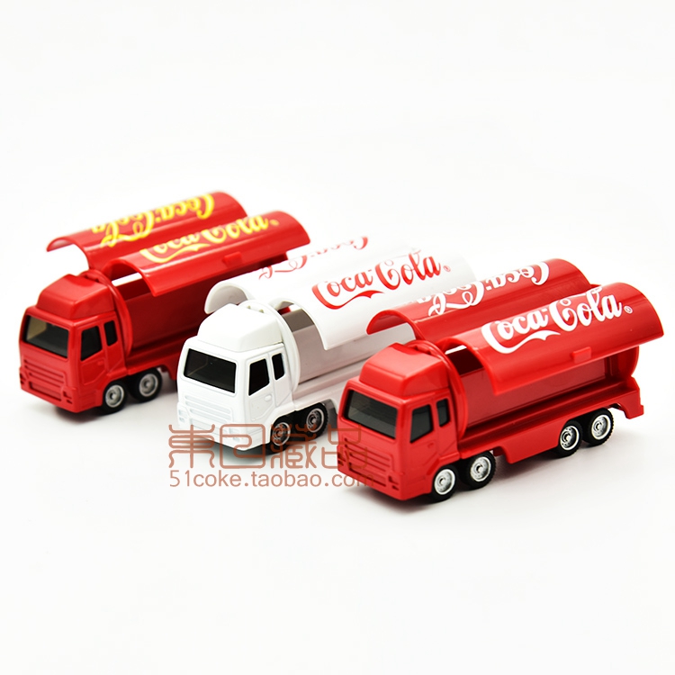 한정판 선택적인 실린더 차 상자 코카콜라 수송 차량 트럭 콘테이너 모형 수입병행 정품
