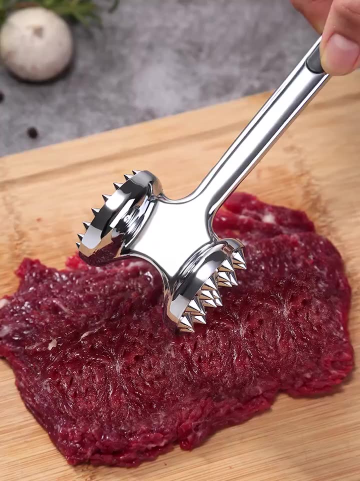 고기망치 스테이크 망치 가정용 쇠고기 두드리는 고기 주방 도구 양면 연화제