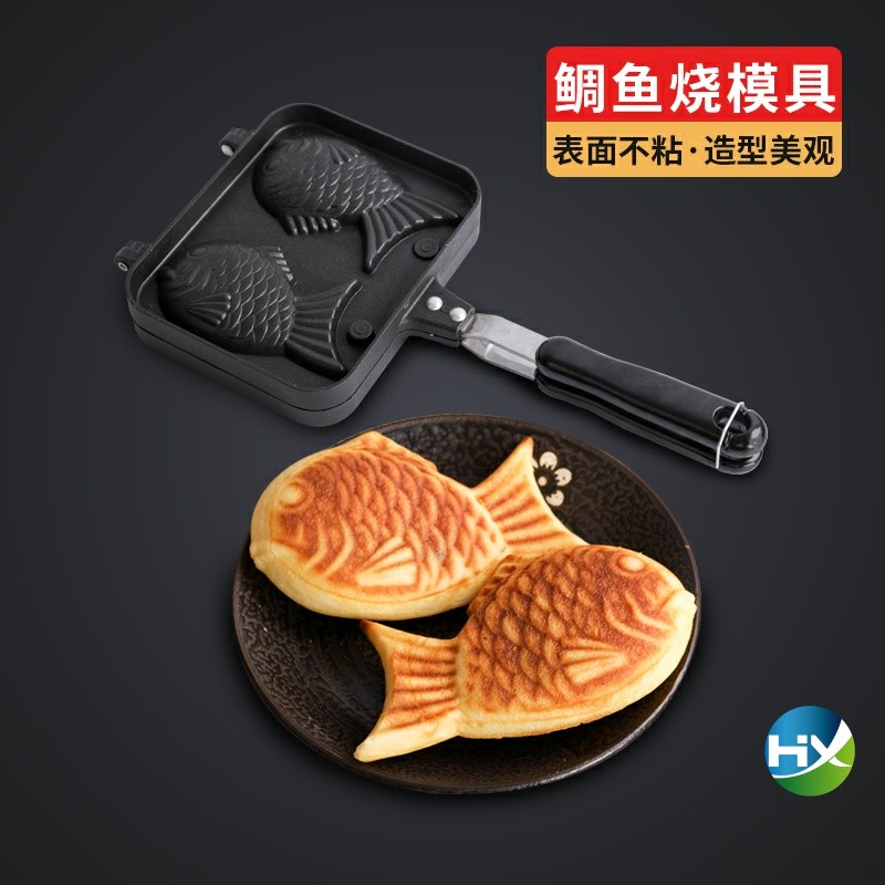 붕어빵팬 Taiyaki 금형 와플 팬 메이커 가스 상업 베이킹 용품 비스킷