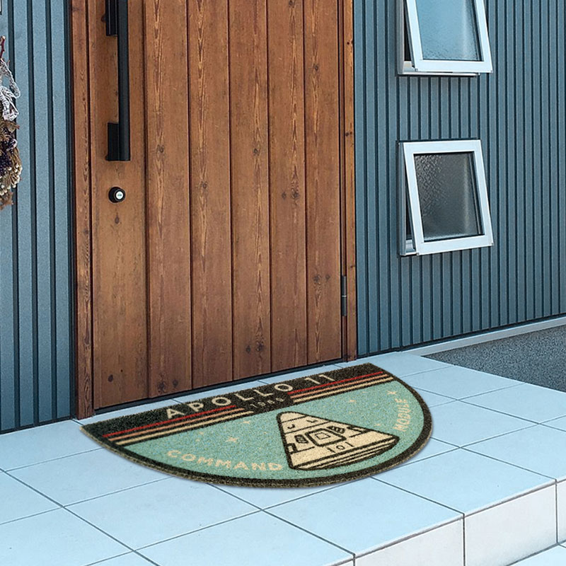 도어 매트 아폴로 반원형 북유럽 문, 문지르는 매트, 가정용 실크 링 문