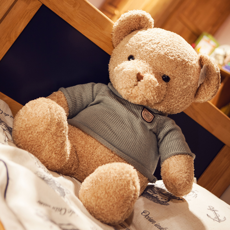 작은 곰 테디 베어 인형 포옹 곰 봉제 장난감 외국 소녀 귀여운 인형 곰 인형 곰 곰 침대