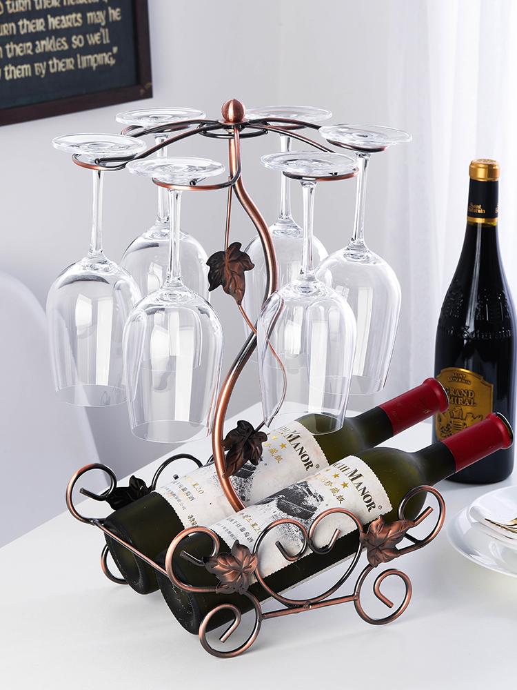키가 큰 와인 잔 와인 랙 장식 랙 거꾸로 매달려 창조적 유럽 스타일 와인 잔 컵 홀더 홈 선반