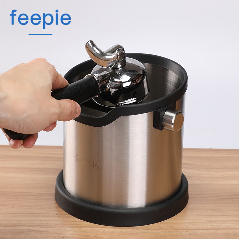 넉박스 Feepie 스테인레스 스틸 커피 찌꺼기 버킷 머신 노킹 그라운드 이탈리아어 바 가정용 상자