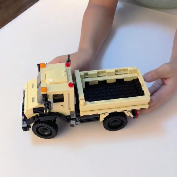 조종 가능한 충격 흡수 지프 오프로드 자동차 트럭 소년 어린이 레고 조립 모델 빌딩 블록 장난감 6-12 세