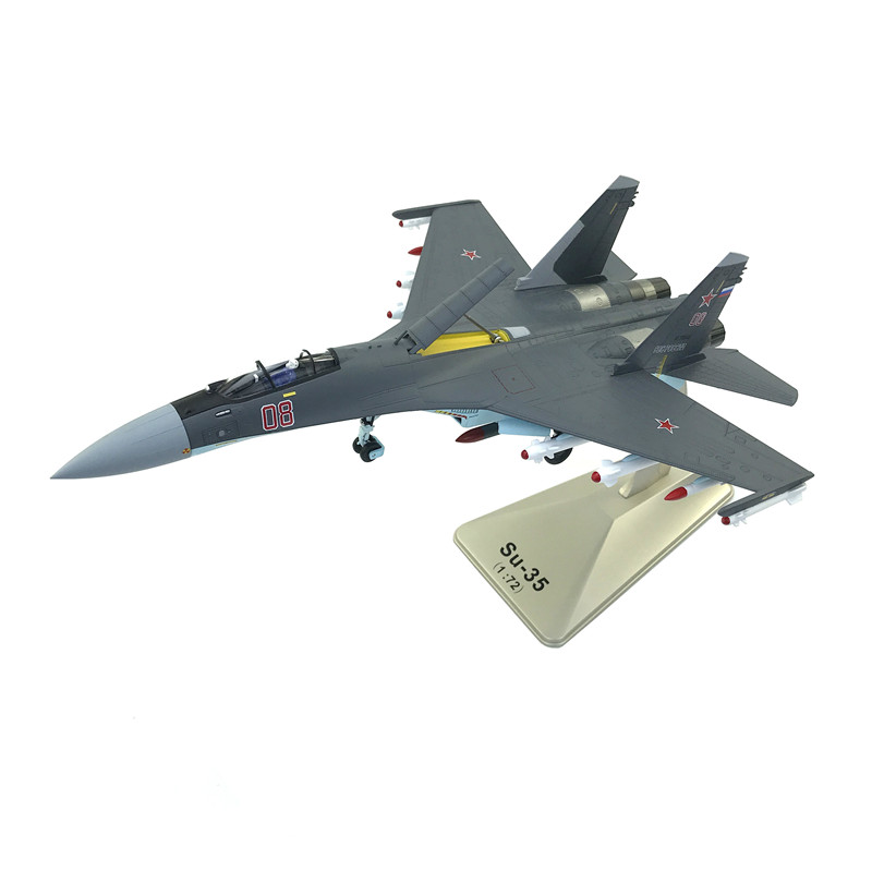 1:72 Su 35 항공기 모델 시뮬레이션 합금 군사 모델 비행기 모델 SU35 전투기 모델 컬렉션 선물