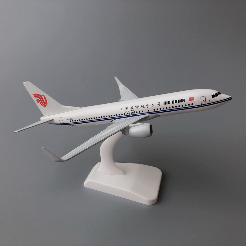 Air China 737 항공기 모델 보잉 여객기 18.5cm 비행기 장식 금속 선물
