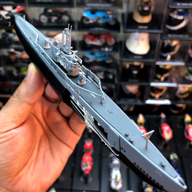 1/350 스케일 미국 USS 워터 제트 물고기 합금 잠수함 모델 시뮬레이션 군사 장식 정적 완료 선박