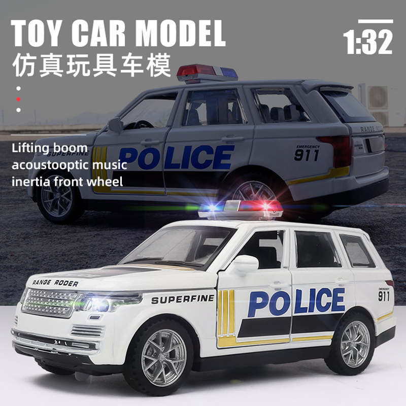 시뮬레이션 110 장난감 자동차 큰 합금 오프로드 차량 경찰차 모델 소년